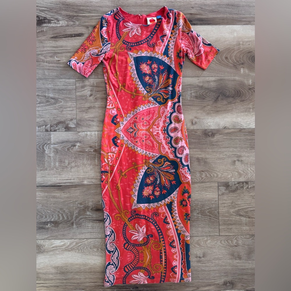 Anthropologie Farm Rio Giannina Midi Dress XS
